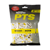 Professional Tee System ProLength Wood Golf Tee, 2-3/4-in Yellow on White, 175-pk D4P0 - product image 1