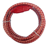 16/3 Outdoor Snowflake Extension Cord with Grounded Outlet, Red/White, 7.5-m O5F1 - product image 1