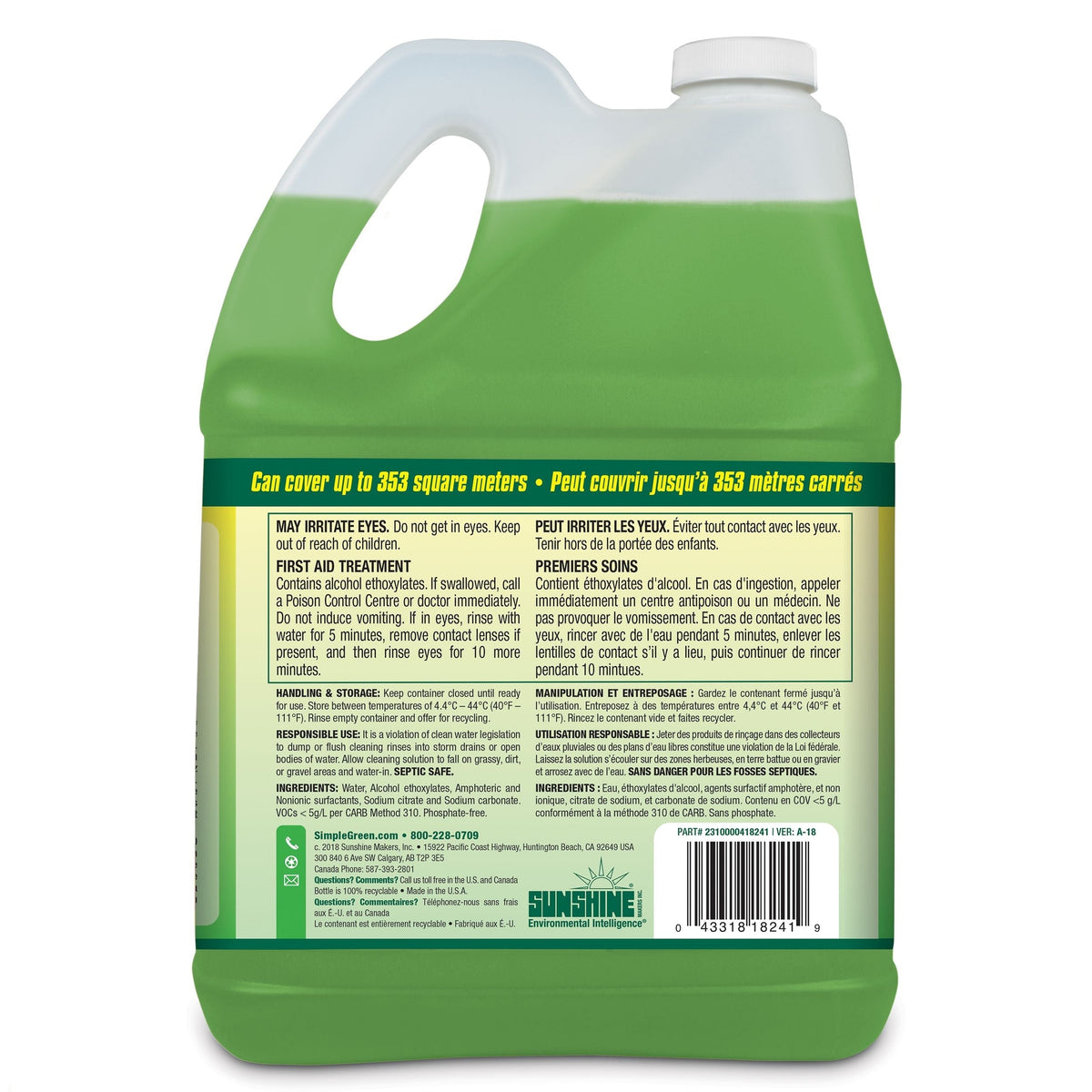 Green Heavy-Duty Concentrate Pressure Washer Detergent, 4L I3F8 - product image 5