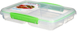Multi Split Meal and Food Container, 820-mL (27.7 oz),with Dividers and Clips J0X7 - product image 1