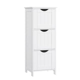 Home White Freestanding Cabinet with 3 Drawers N7V5 - product image 1