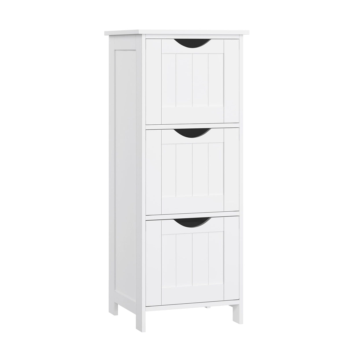 Home White Freestanding Cabinet with 3 Drawers N7V5 - product image 1