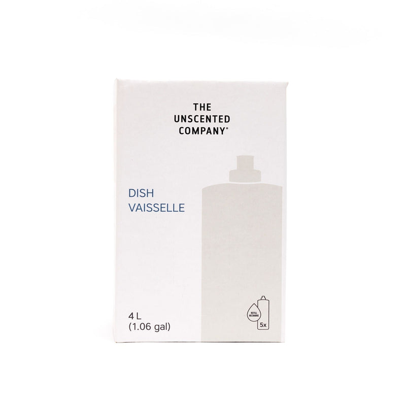 The Unscented Company Liquid Dish Soap, Unscented, 4-L L5K8