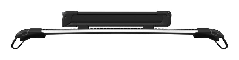 SnowPack Stainless Steel Roof Top Mount Ski/Snowboard Rack, Large, Black, 2-pc O1J0