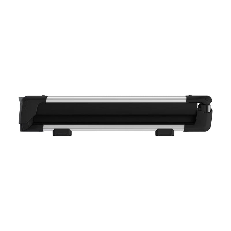 SnowPack Stainless Steel Roof Top Mount Ski/Snowboard Rack, Medium, Black, 2-pc K4C4