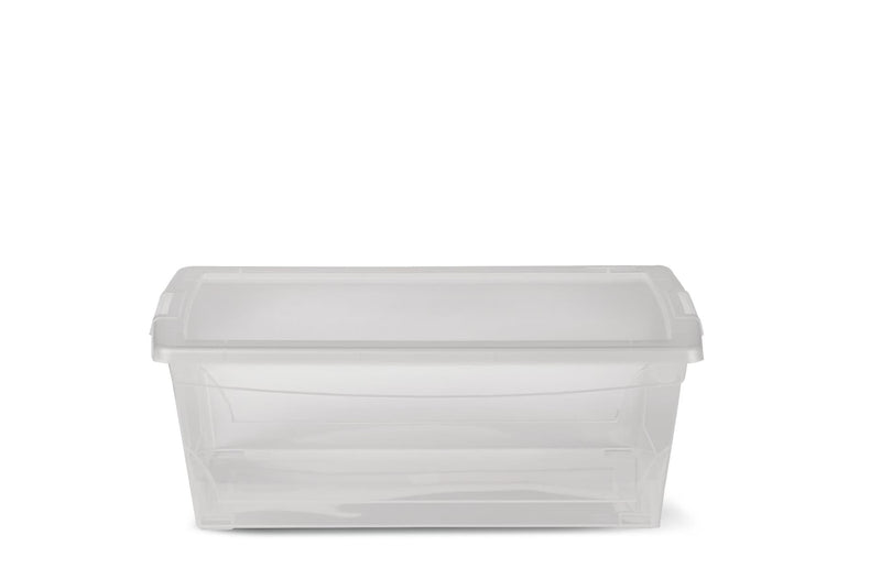 type A Clarity Transparent Storage Box with Lid, 9-L V0S1