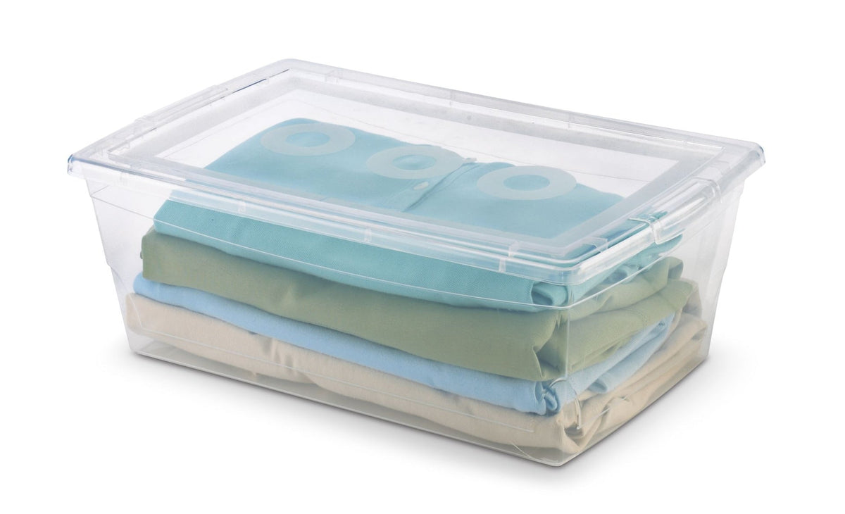 type A Clarity Transparent Storage Box with Lid, 9-L V0S1 - product image 3