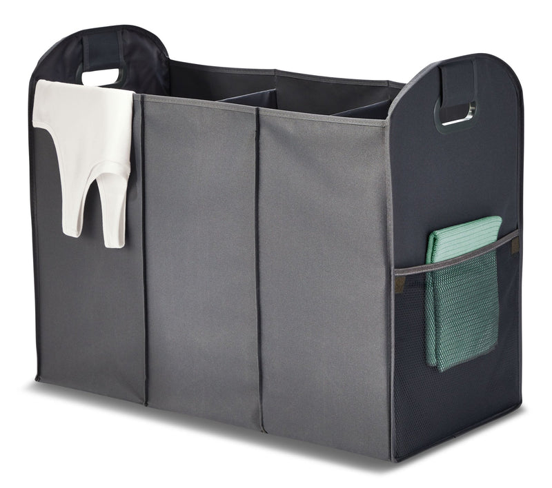 type A Ease Trio Collapsible Laundry Sorter, Grey M4B3