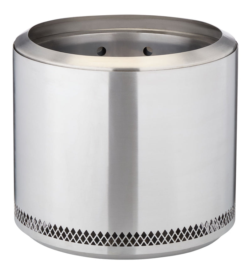 Casting Stainless Steel Smokeless Bonfire Wood Burning Fire Pit, 19-in L2N8