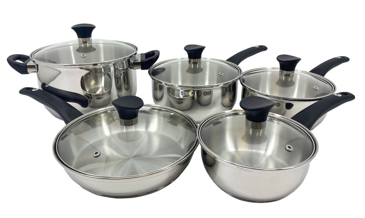 Everyday Series Premium Stainless Steel Cookware Set, Dishwasher & Oven-Safe, 10-pc O7H7 - product image 3