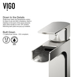 Amada 11-in Brushed Nickel Vessel Bathroom Faucet R6U7 - product image 7