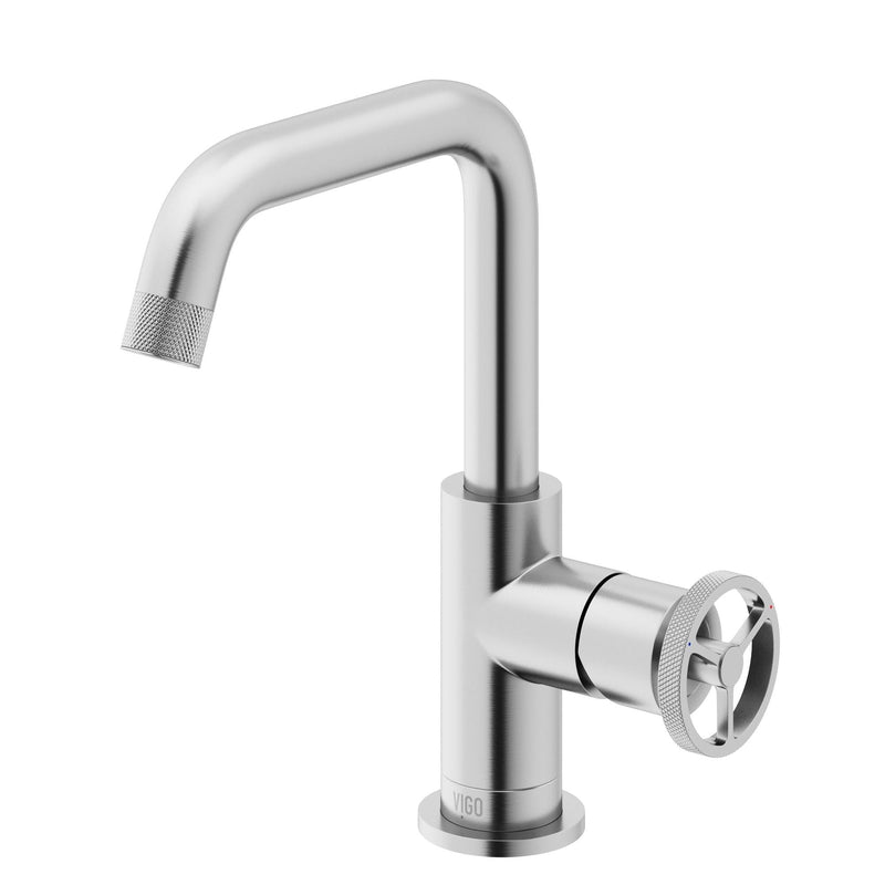 Cass 9-in Single-Hole Bathroom Faucet, Various Finishes A2C9