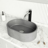 Giralda Gothic ConcretoStone 16x11-in Deep Grey Bathroom Sink/Basin with Rectangular Vessel Q3A8 - product image 5
