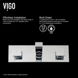 Titus Wall Mount Dual Handle Bathroom Sink Faucet, Eco-Friendly 1.2 GPM Flow Rate, Chrome S6E6 - product image 2