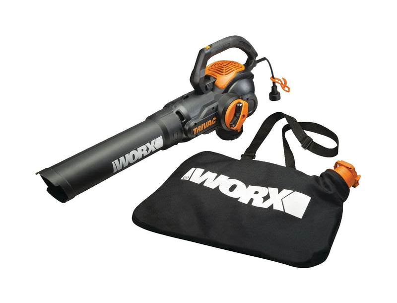 WG522 Trivac 12 Amp 3-in-1 Electric Vacuum Blower/Mulcher/Vac with Shoulder Strap V2Z2