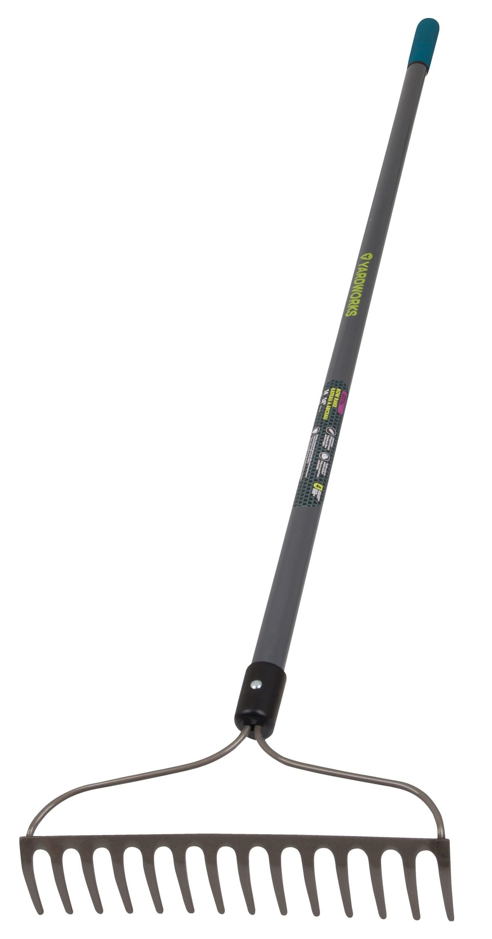 Metal 14-Tine L-Shaped Bow Rake, 60-in, Fibreglass Shaft K9M2 - product image 2
